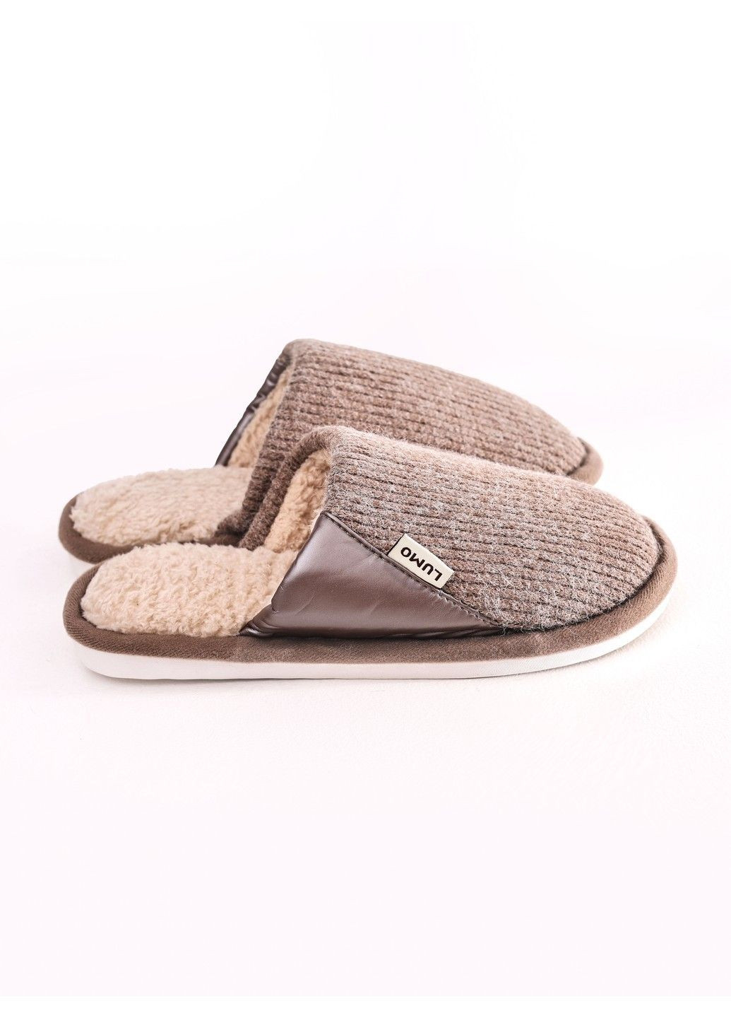 Коричневые тапочки женские Lumo