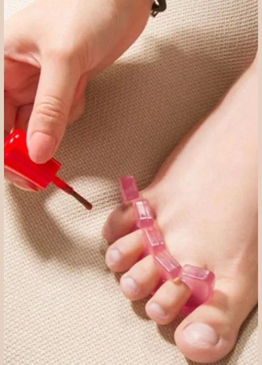 Растопырки разделители силиконовые для пальцев ног для педикюра, цвета в ассортименте Global Fashion (299483729)