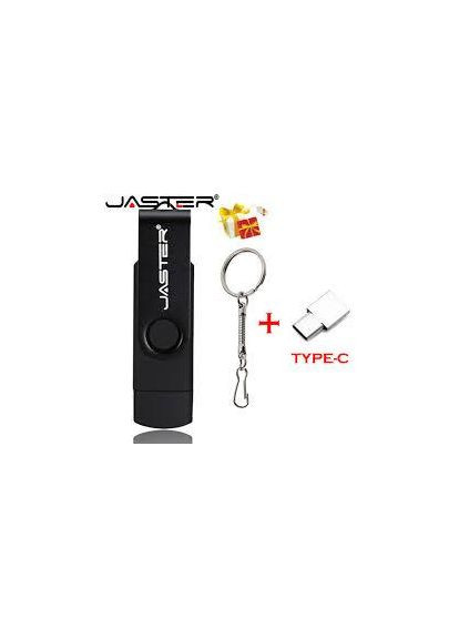 Флешка 64 Gb 2.0 OTG USB micro-USB Type-C Flash Drive двостороння флешка для ПК і телефона Green Jaster (297869071)