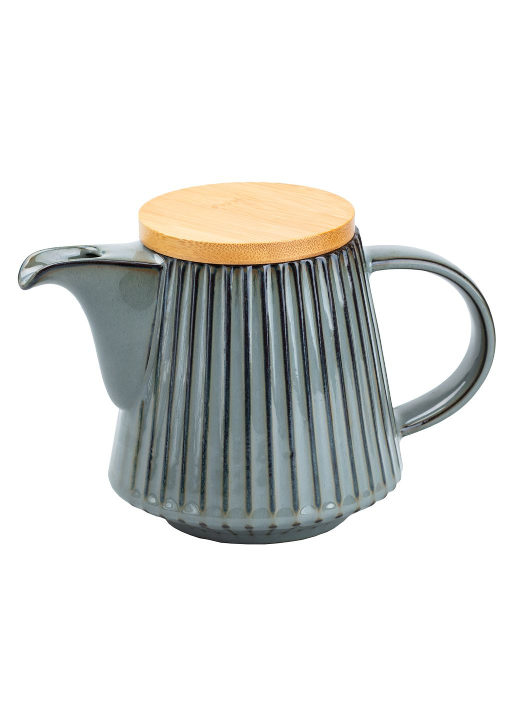 Чайник керамический заварочный с бамбуковой крышкой 850 мл, TS Kitchen (317627539)