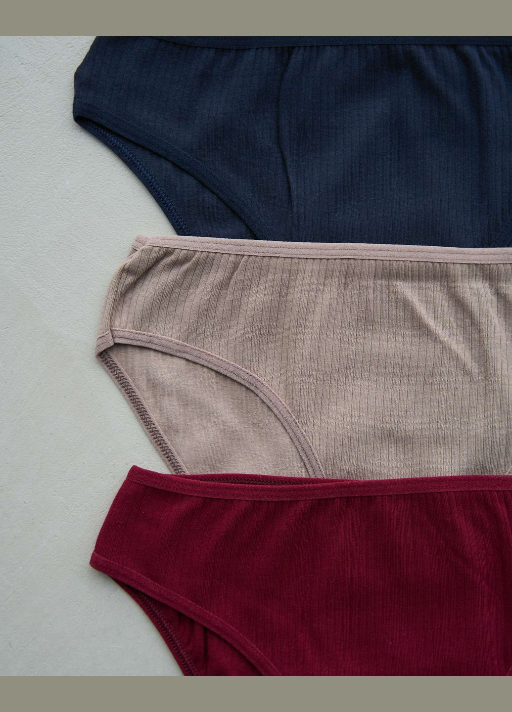 Трусики-слип в рубчик женские 5 шт Nicoletta (340462300)