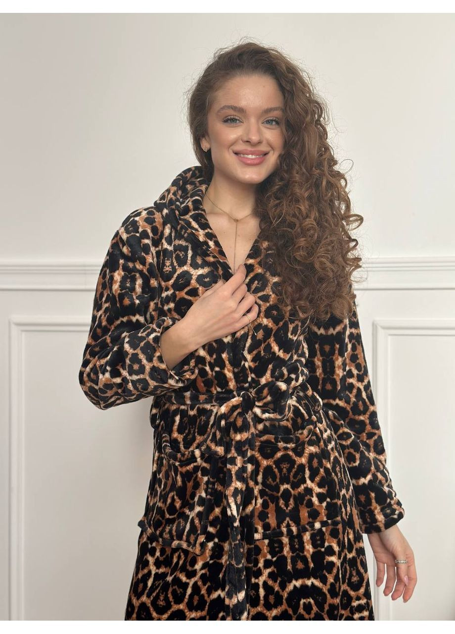 Халат женский домашний теплый No Brand (370300543)