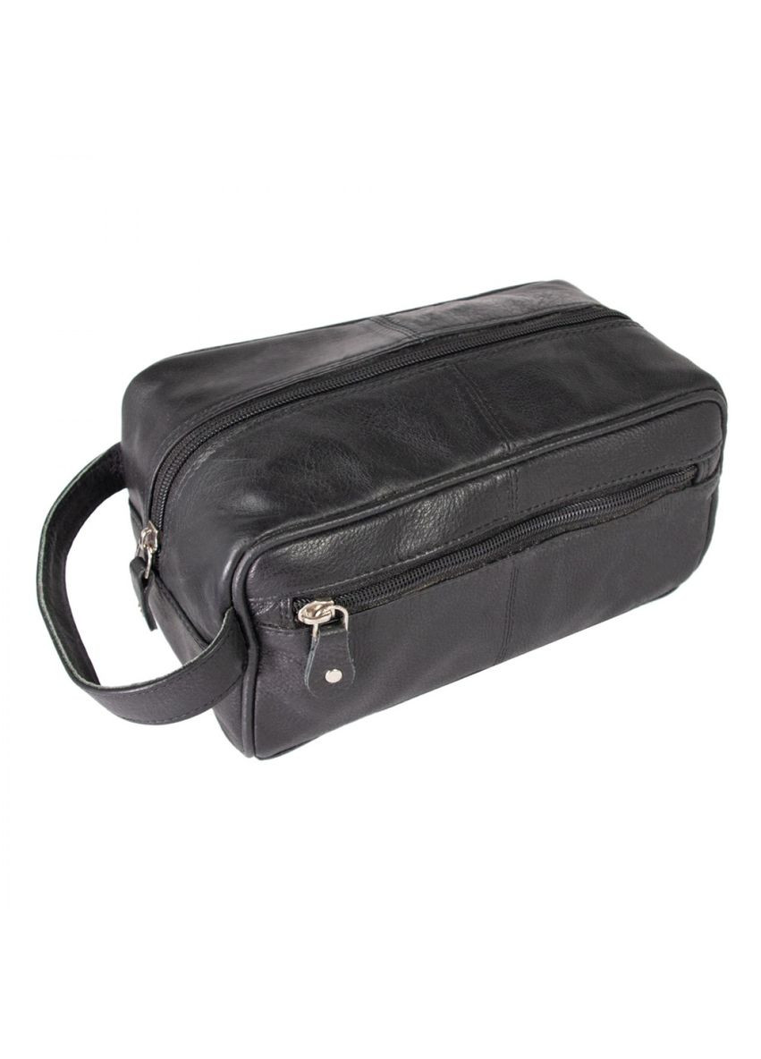 Чёрный кожаный несессер 1450 BLK Ashwood (303830297)