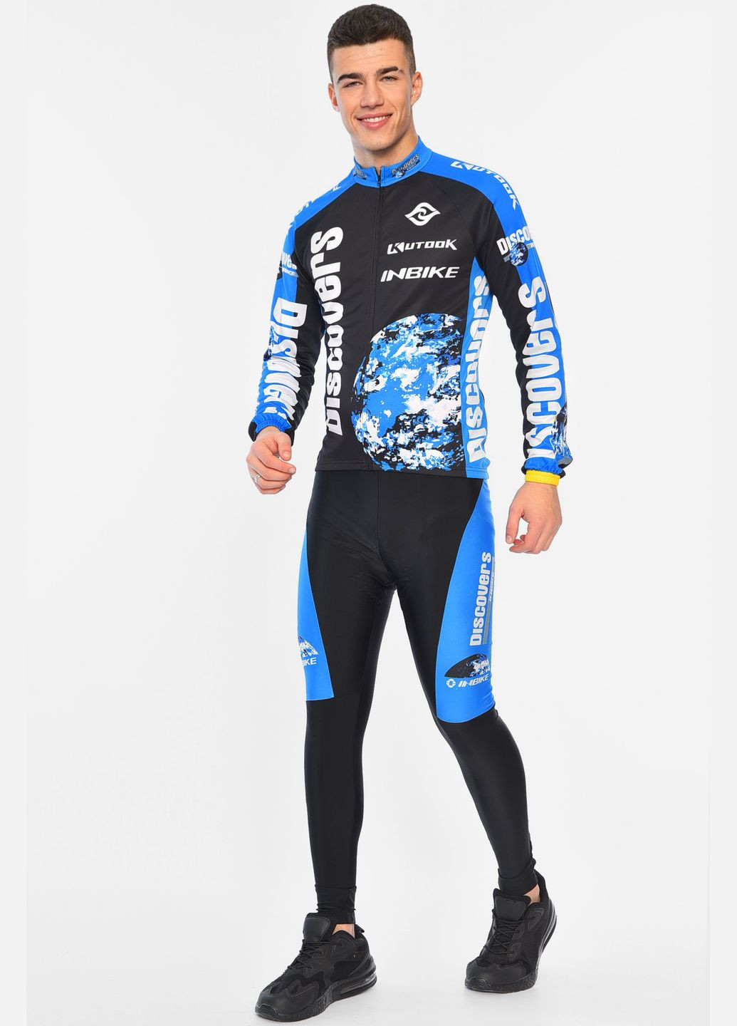 Велокостюм мужской черного цвета Let's Shop (315876368)