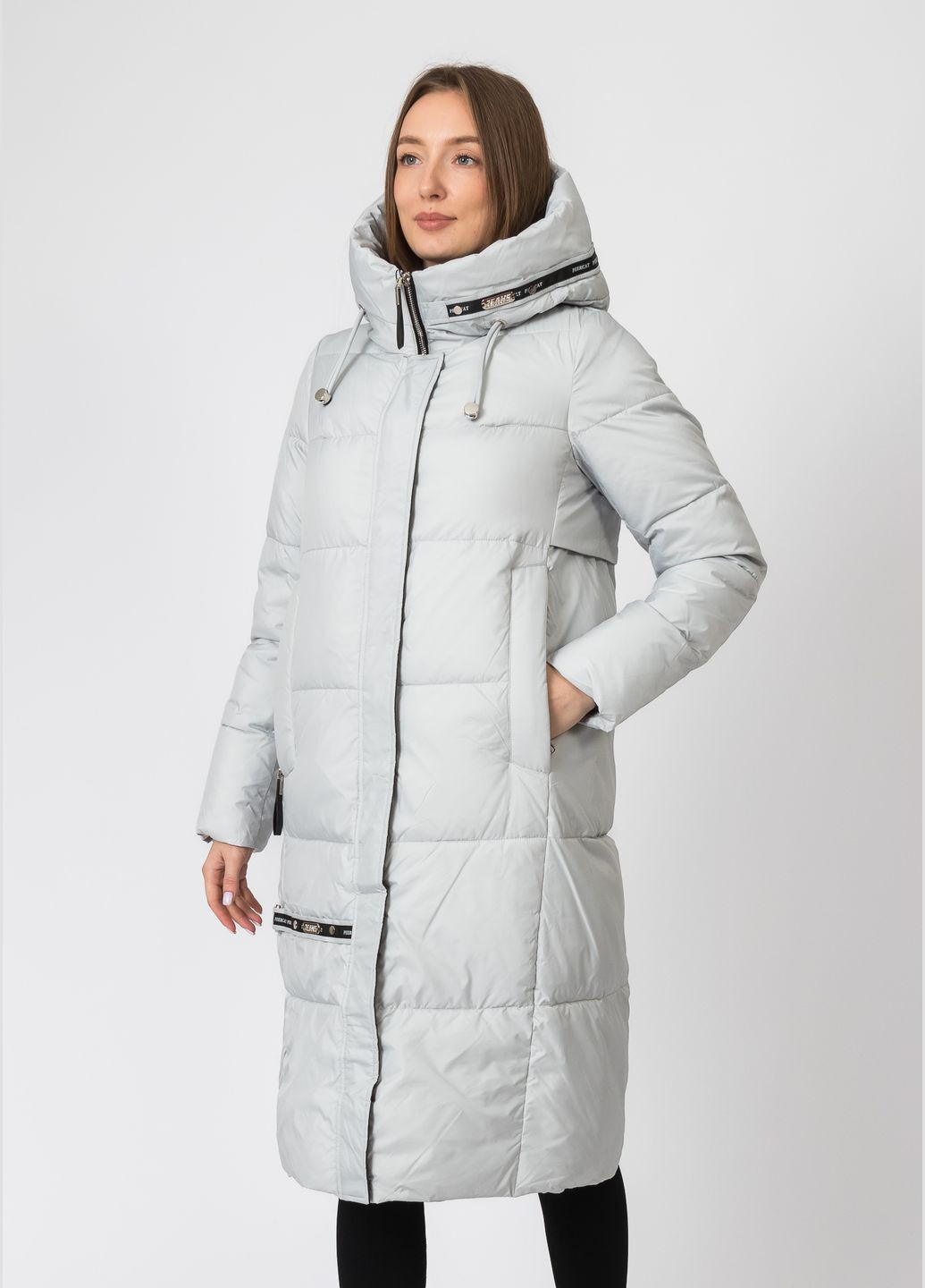 Серый зимний Пуховик Peercat