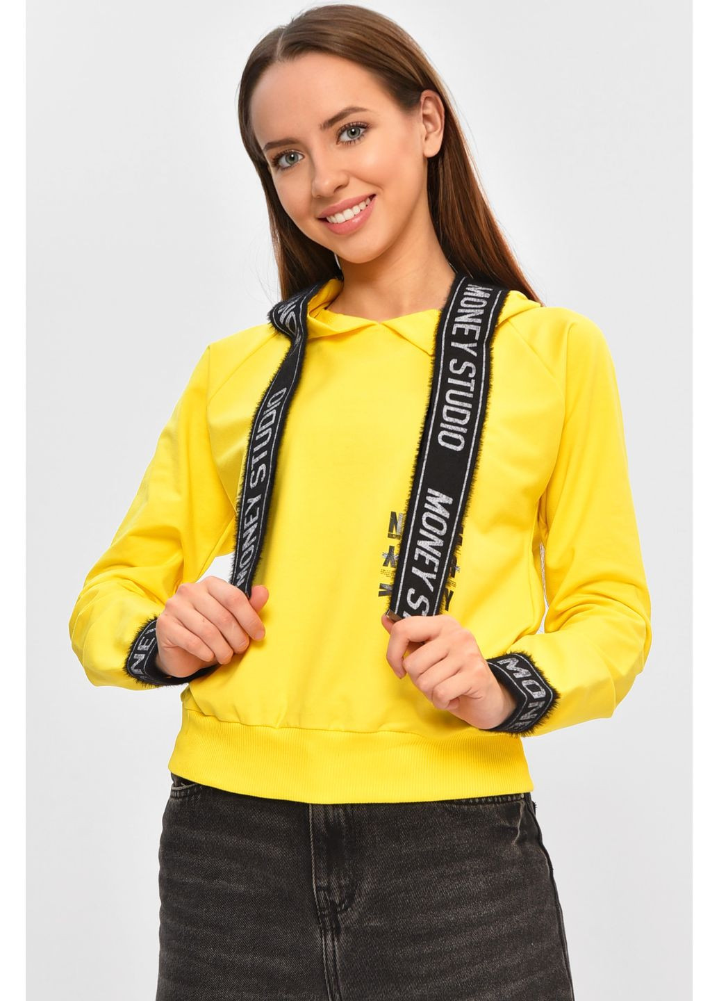 Кофта підліткова для дівчинки жовтого кольору Let's Shop (365589424)