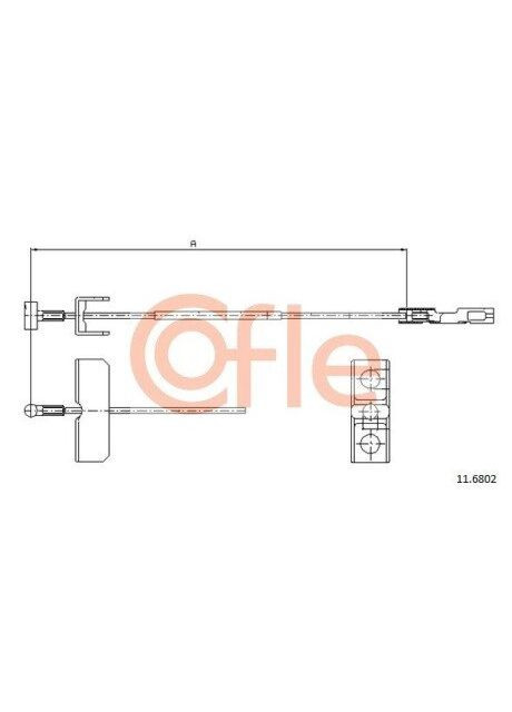 Трос ручника Cofle (366301653)