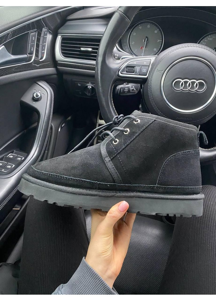 Угги Женские UGG Neumel Black (Замша) (366196724)