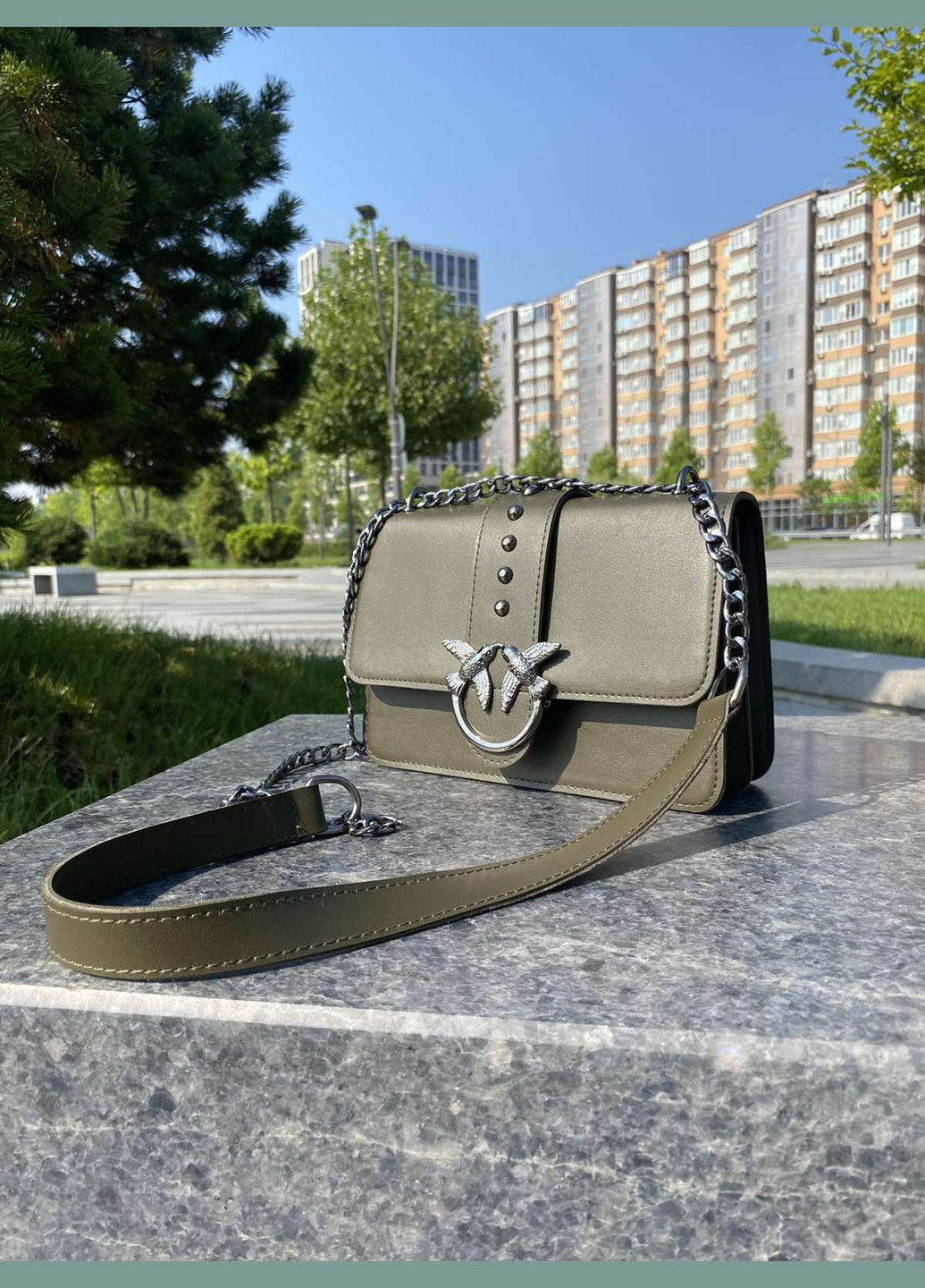 Женская сумочка клатч Хаки (771ДКх) No Brand сумка (336550534)