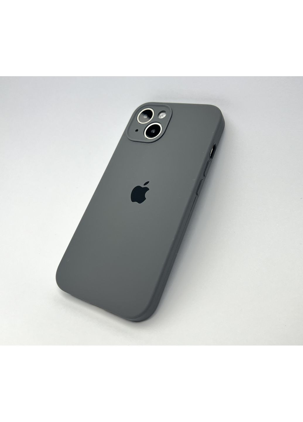 Чохол на айфон 13 Silicone case для 13 full camera cover з мікрофіброю силіконовий Grey / No Brand (369137574)