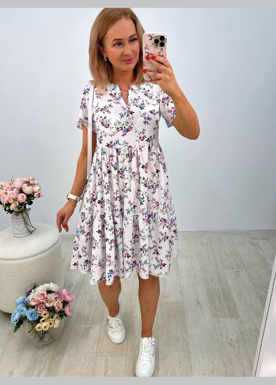 Білий легке плаття Fashion