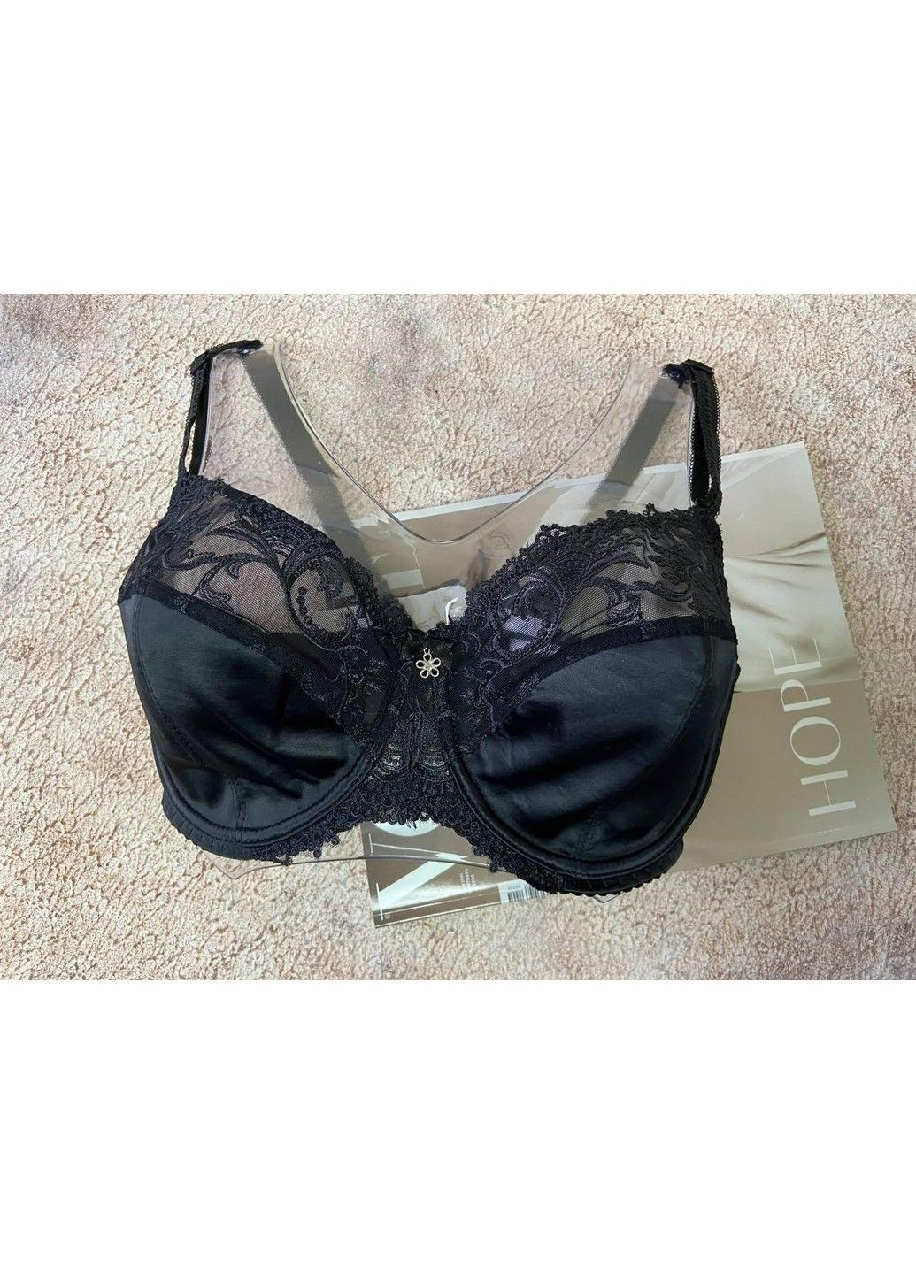 Чёрный черный бюстгальтер лифчик без поролона Lanny Mode