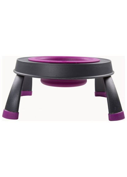 Посуда для собак Миска одинарная на сложной подставке-большая 960 мл пурпурная (0084297309107) Dexas Миска одинарна на складній підставці-велика 960 мл (366694128)