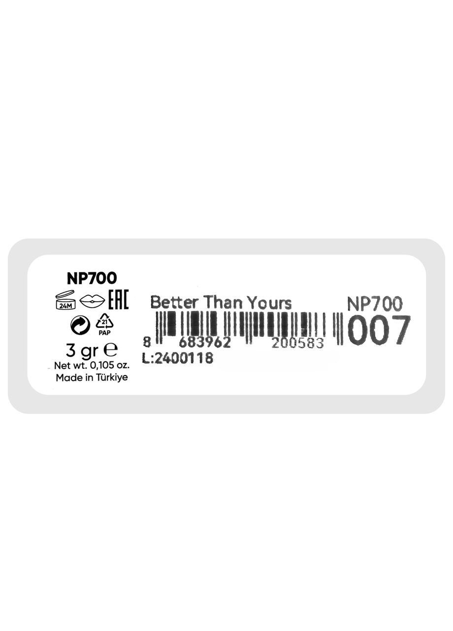 Помада для губ Limitless Kiss водостійка NP700, 006 High Standards Світла вишнева Neverti (366038533)