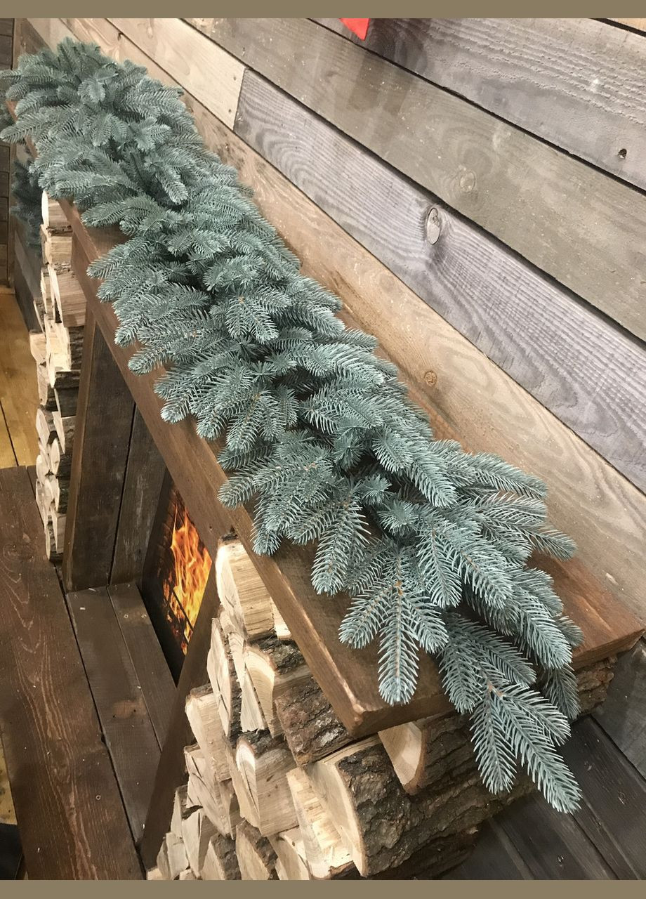 Хвойні гірлянди Traditional литі блакитні (упаковка 6 штук по 2 м) HVOYA (328606275)