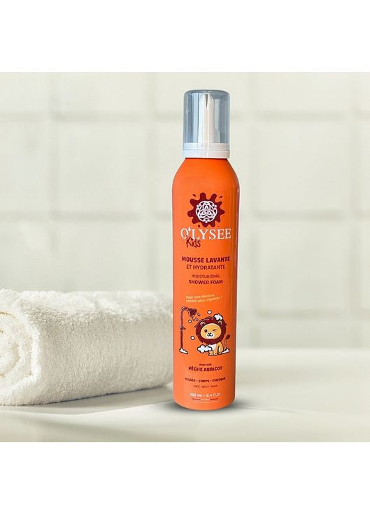 Дитяча крем-пінка для купання 3 в 1 "Peach & Apricot" Whipped Shower Foam 250ml (1408310-25978193) O'lysee (368613847)