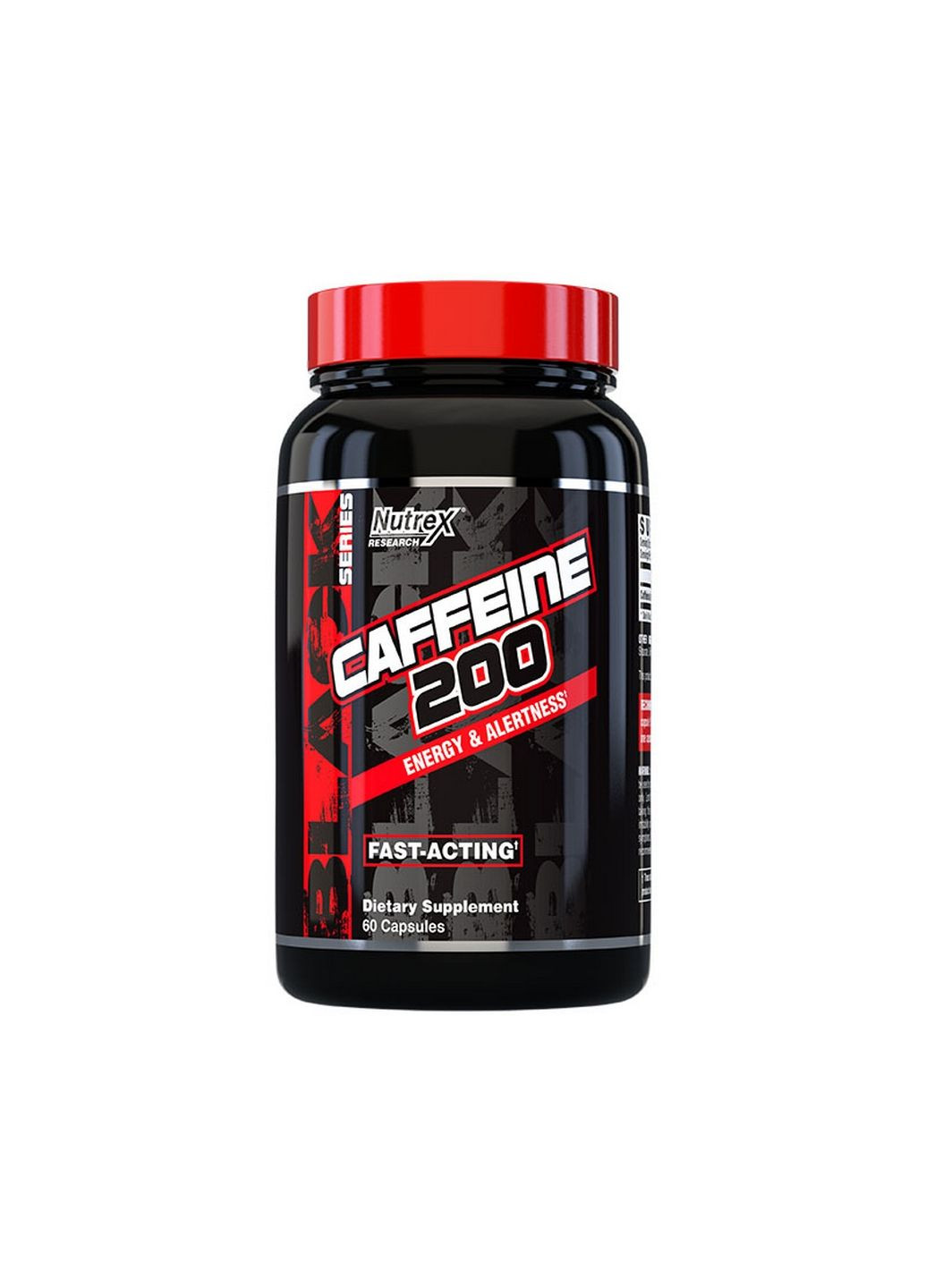 Предтренувальний комплекс Caffeine 200, 60 капсул Nutrex Research (294929732)