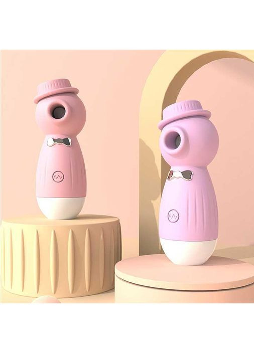 Клиторальный вакуумный вибратор в шляпке Wo-sex USB - Розовый Lilo (362044189)