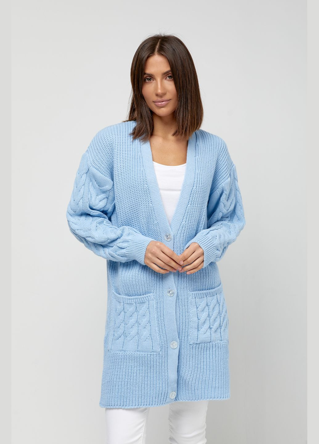 Жіночий в'язаний кардиган на гудзиках (-kardigan-249) MarSe (334893251)