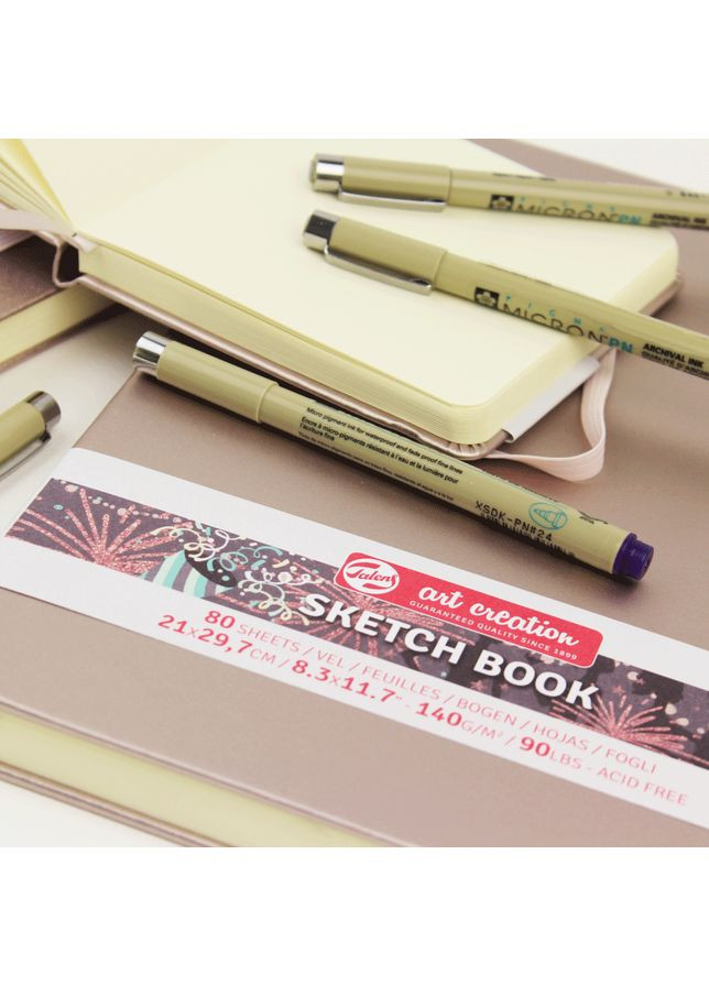 Блокнот для графики Talens Art Creation А4 140г/м2 80л Pink Champagne Royal Talens (362583936)