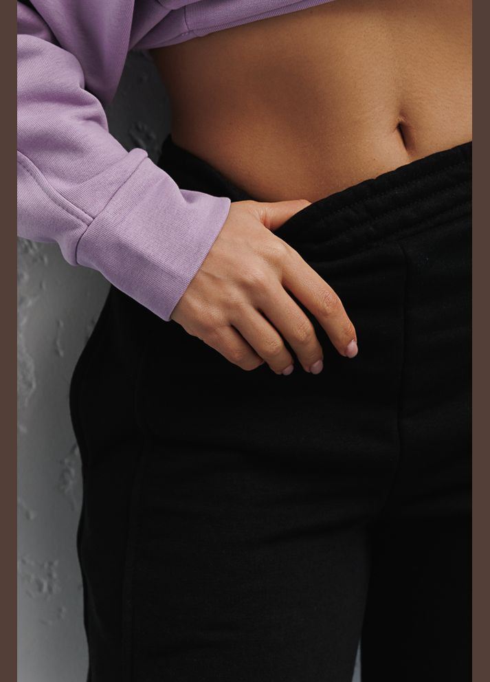 Жіночі спортивні джоггери бежеві зі швами спереду Arjen (294907774)