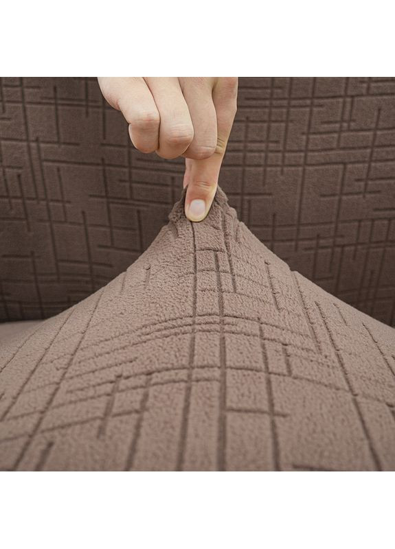 Чохол на диван-книжку New Corn Fleece коричневий (A-036446) Love You (364194628)