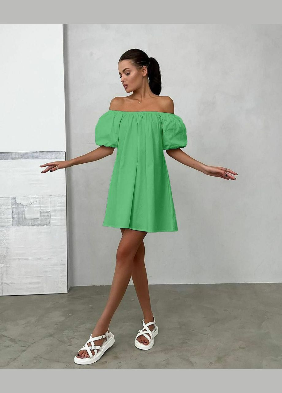 Зелена повсякденний сукня літня popluzhnaya