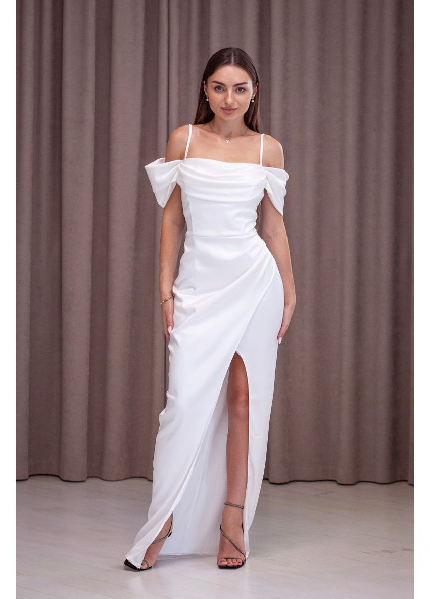 Білий вечірня плаття WINN однотонна