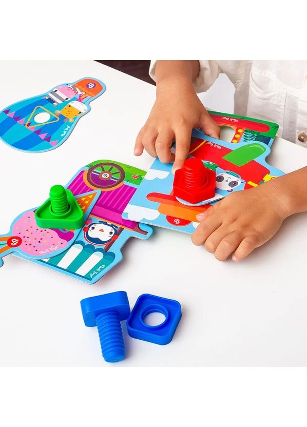 Игра-конструктор с болтами @Fisher-Price. Парк развлечений@ VT2905-21 Укр VT2905-21 Vladi toys (392267816)
