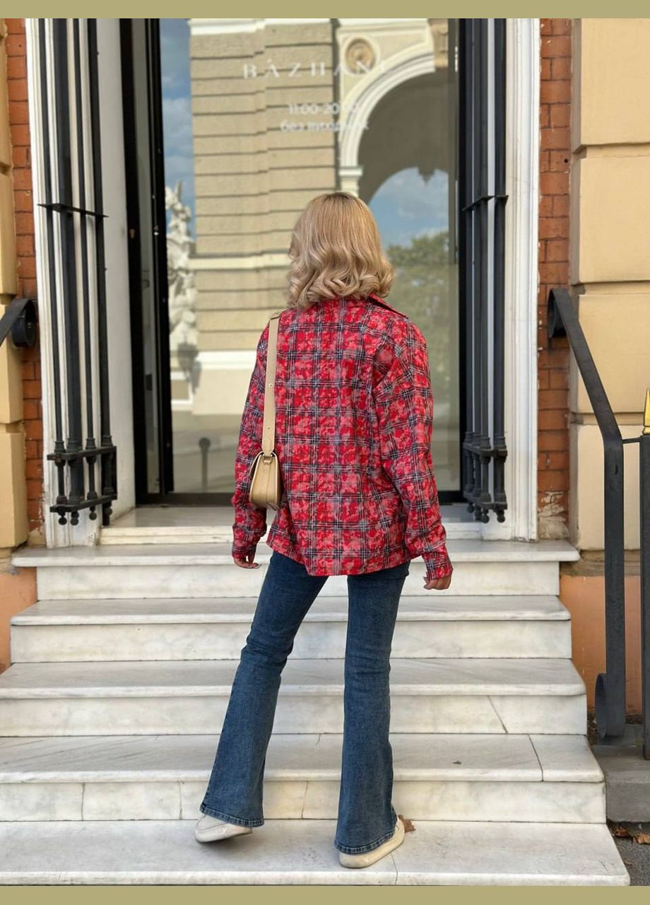 Красная рубашка No Brand