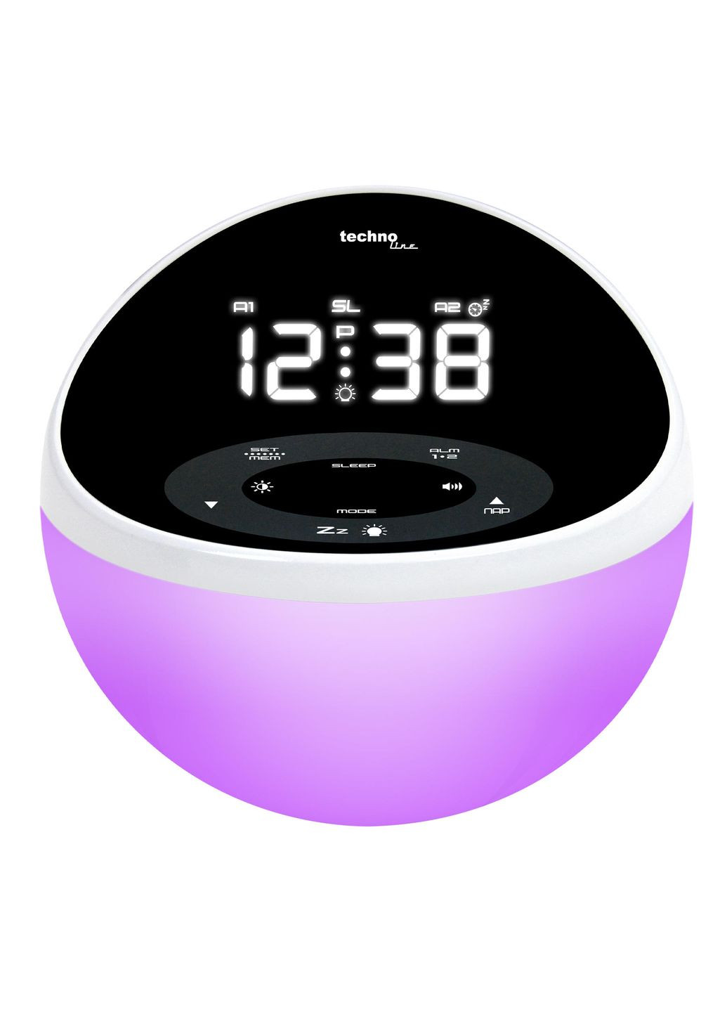 Часы настольные с радио WT500 Black/White (WT500) Technoline (315937388)