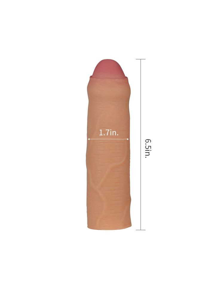 Насадка на член — Revolutionary Silicone Nature Extender Add 1" Flesh Lovetoy (335399594)