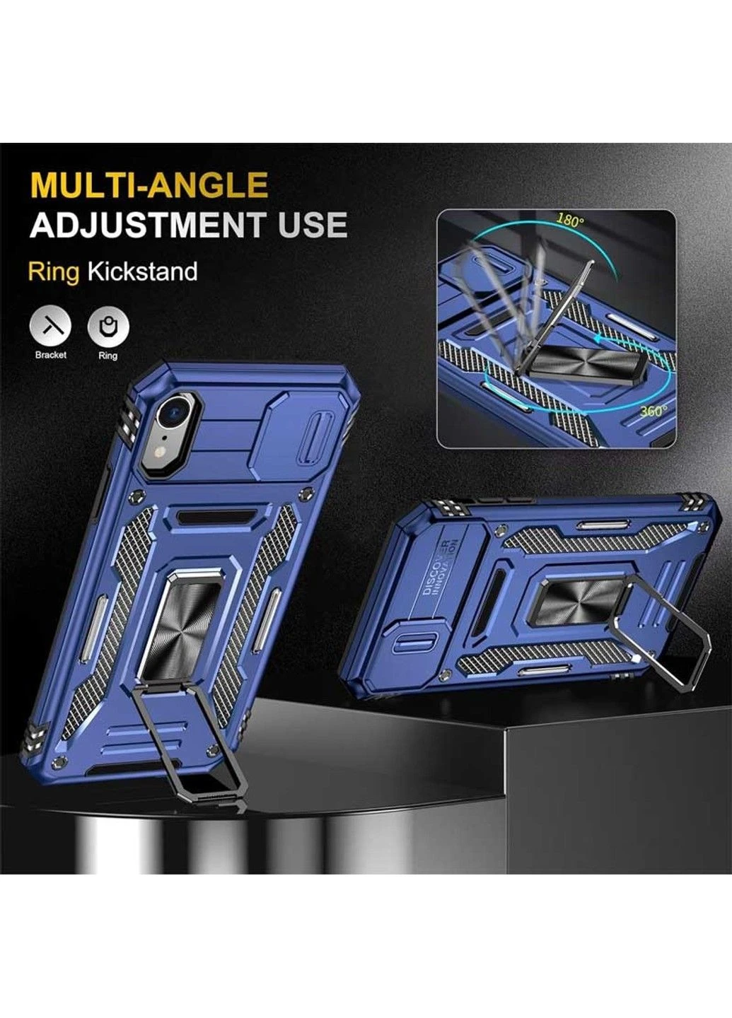 Ударопрочный чехол Camshield Army Ring для Apple iPhone XR (6.1") Epik (390656248)