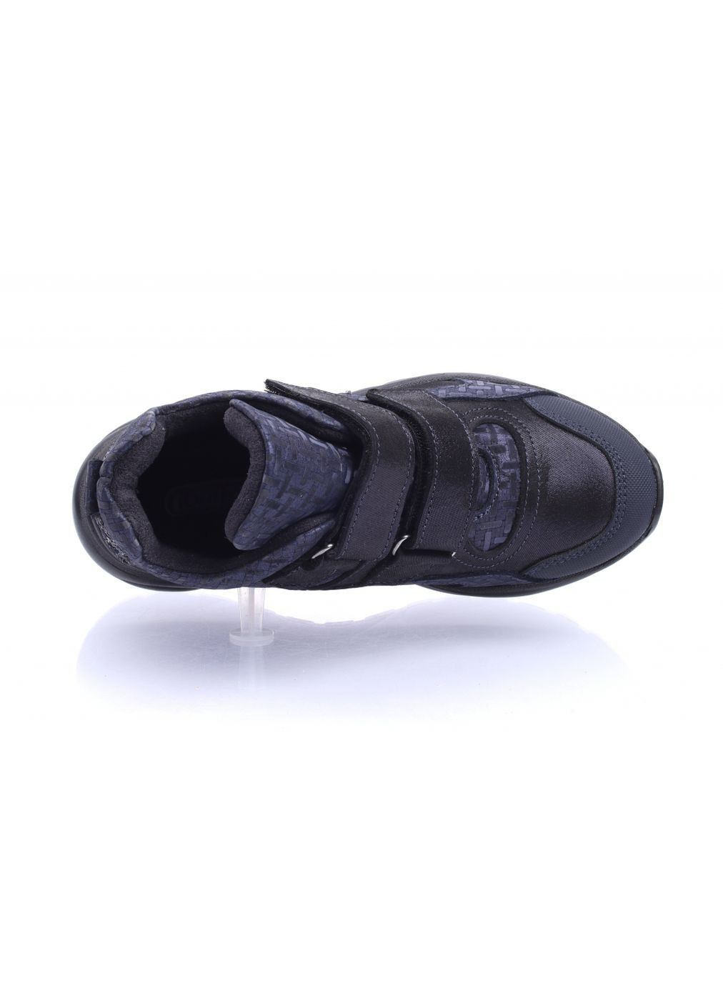 Черевики осінні 2584 для дівчаток чорно-сріблясті, нубук. Розмір Topitop (366875588)