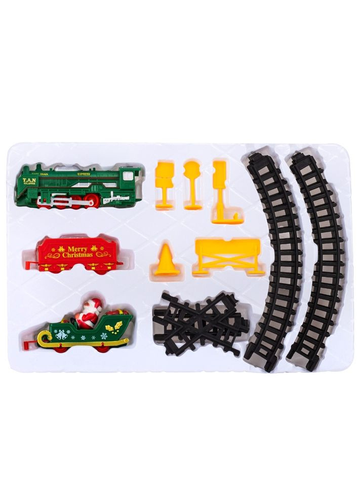 Різдвяний паровоз під ялинку з музикою Merry Christmas 91 см 23 деталі 119126-001 робота від батарейок No Brand (346152622)