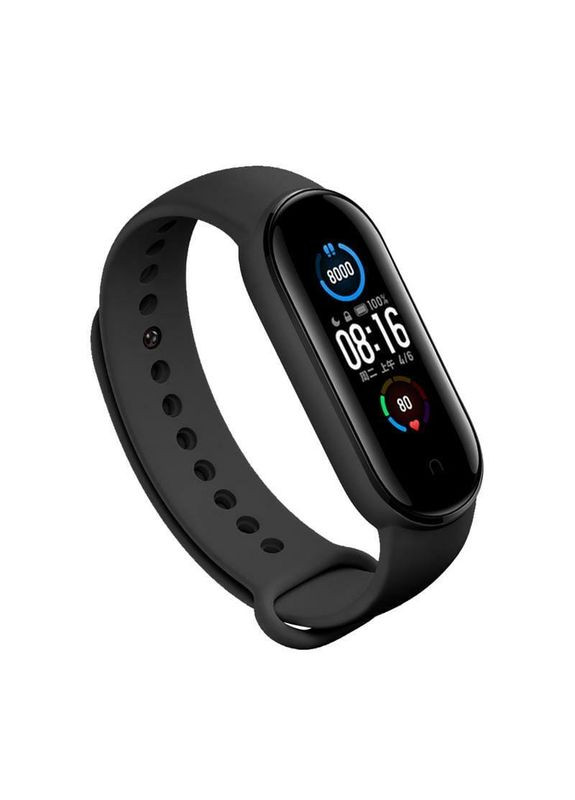 Ремінець для Xiaomi Mi Smart Band 5/Mi Smart Band 6 Black (705062) BeCover (341488768)