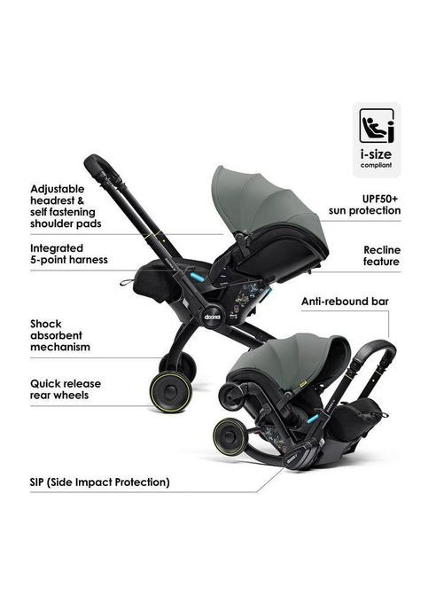 Автокресло-коляска X Infant Car Seat гр. 0+ 0-13 кг Slate Green, SP450-20-047-015 Doona (367983297)