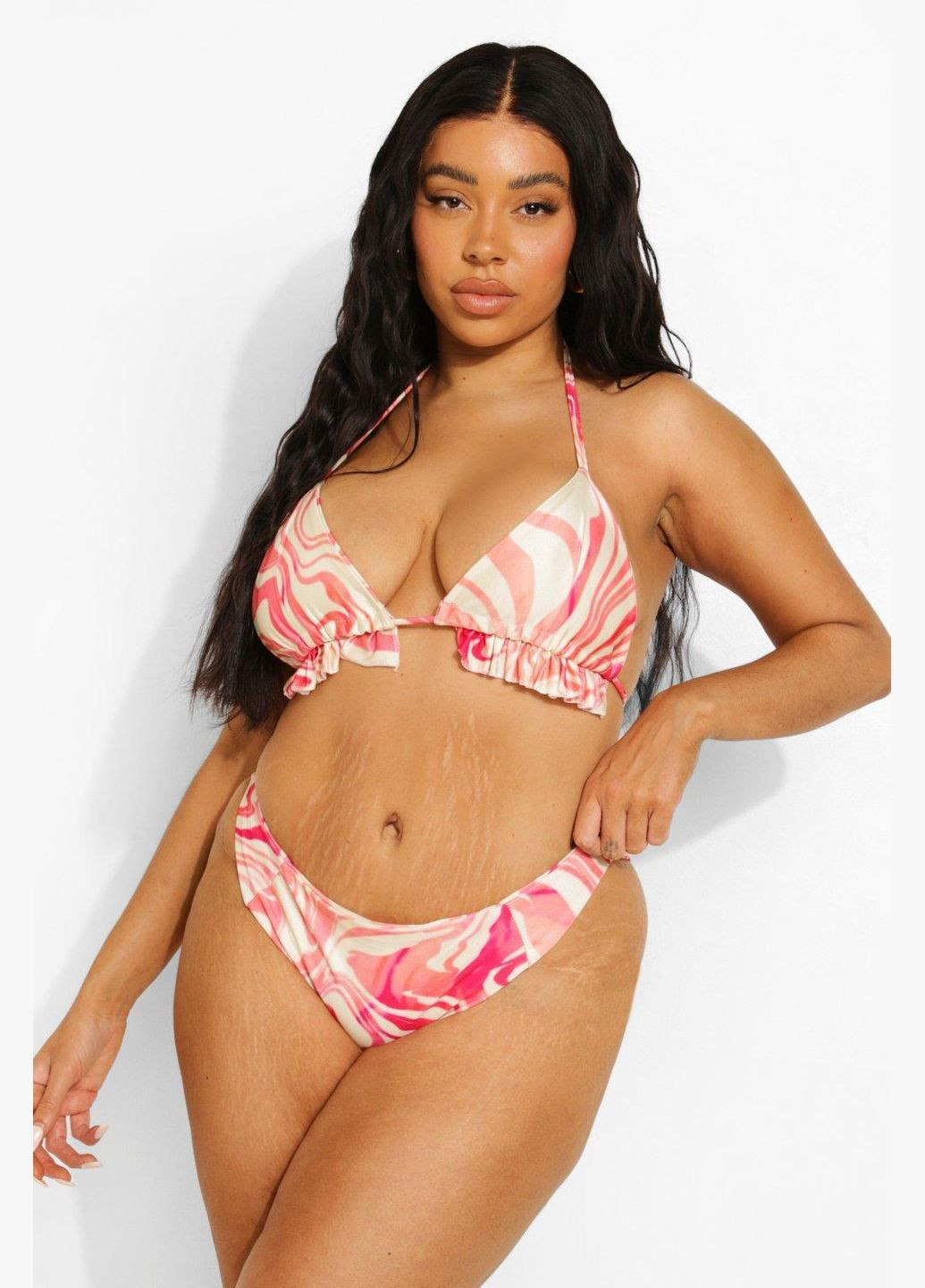 Комбінований літній купальник (ліф та трусики) роздільний Boohoo