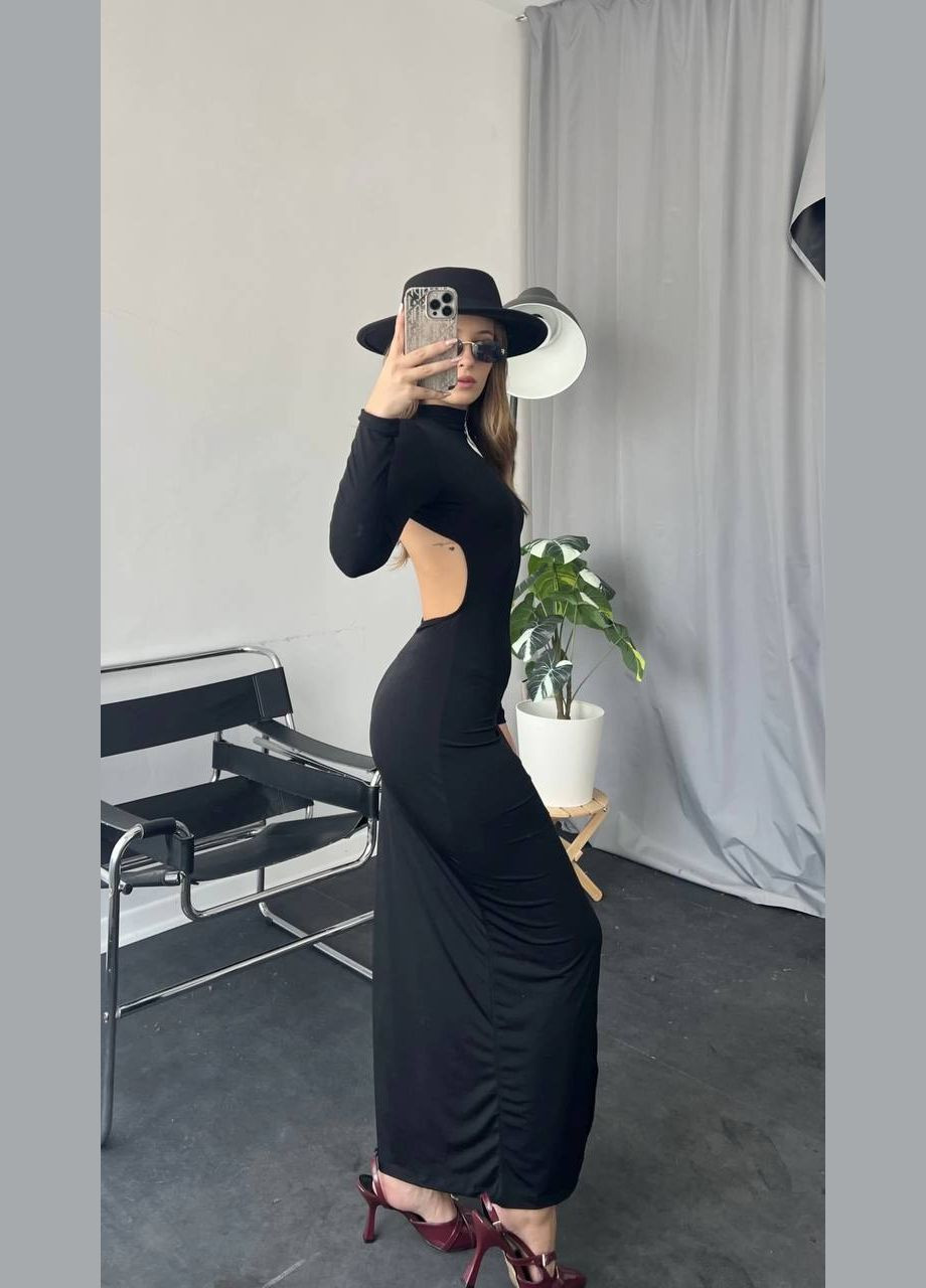 Чорна святковий, коктейльна, кежуал, відвертий, джинсова, вечірня сукня жіноча No Brand однотонна