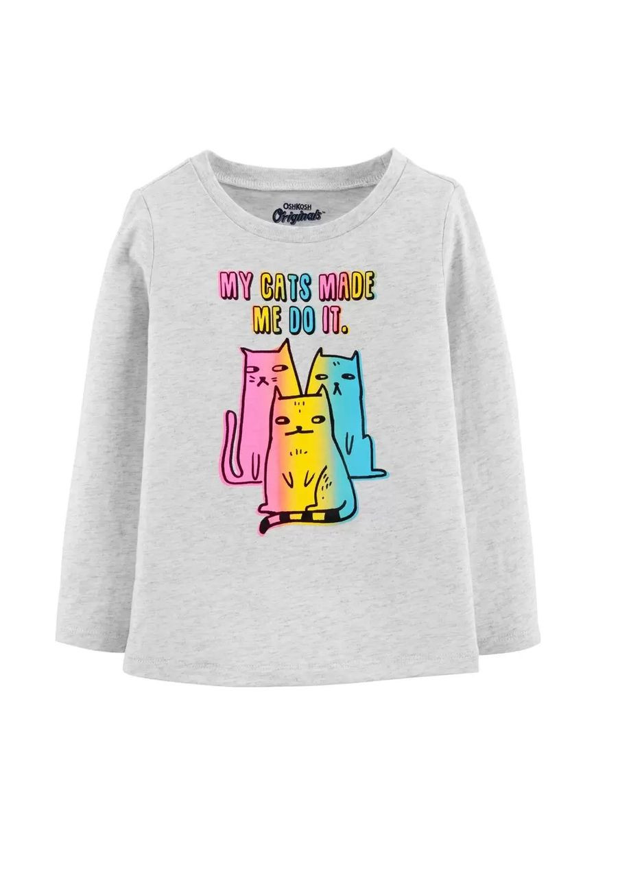 Серый демисезонный лонгслив OshKosh