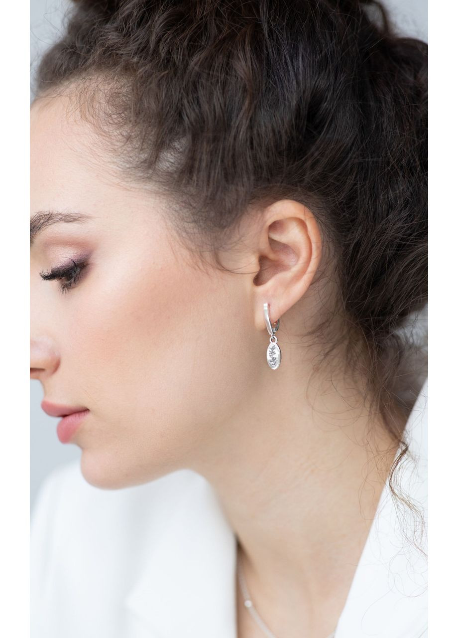 Сережки срібні Флора 925 Skifska Etnika (364202688)