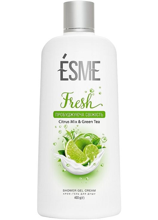 Крем-гель для душу "Пробуджувальна свіжість" Shower Gel Cream Fresh 400g (835572-48217) Esme (368649975)