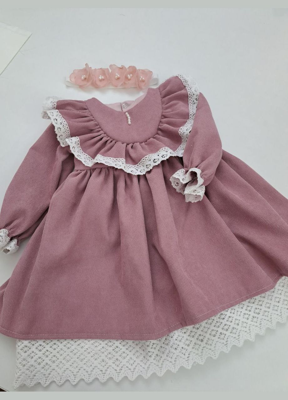 Темно-рожева сукня святкова з міковелюру Aygi (306645028)