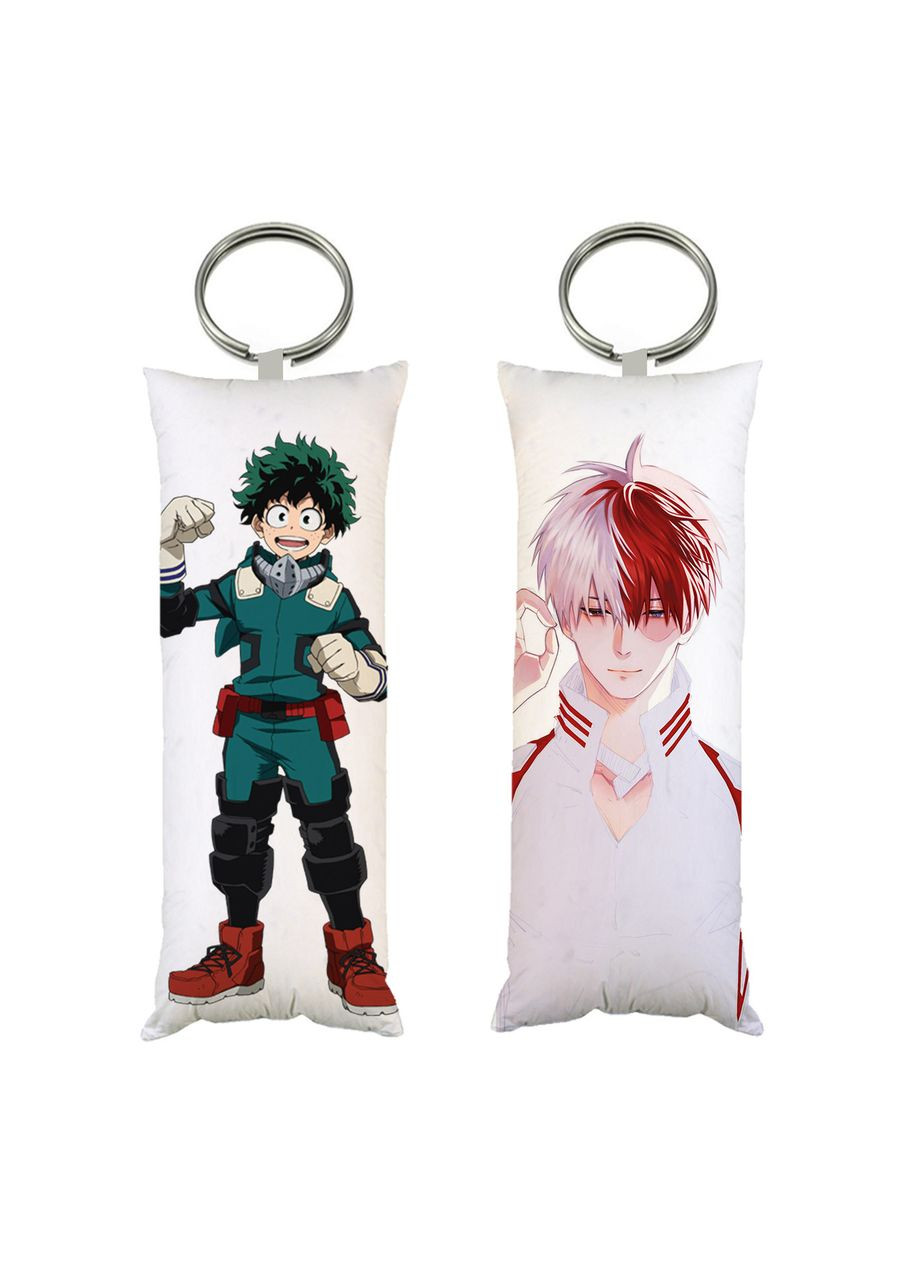Брелок міні-дакімакура Мідорія і Тодорокі аніме Моя геройська академія двосторонній 4х10 см (br0071) No Brand (327006145)