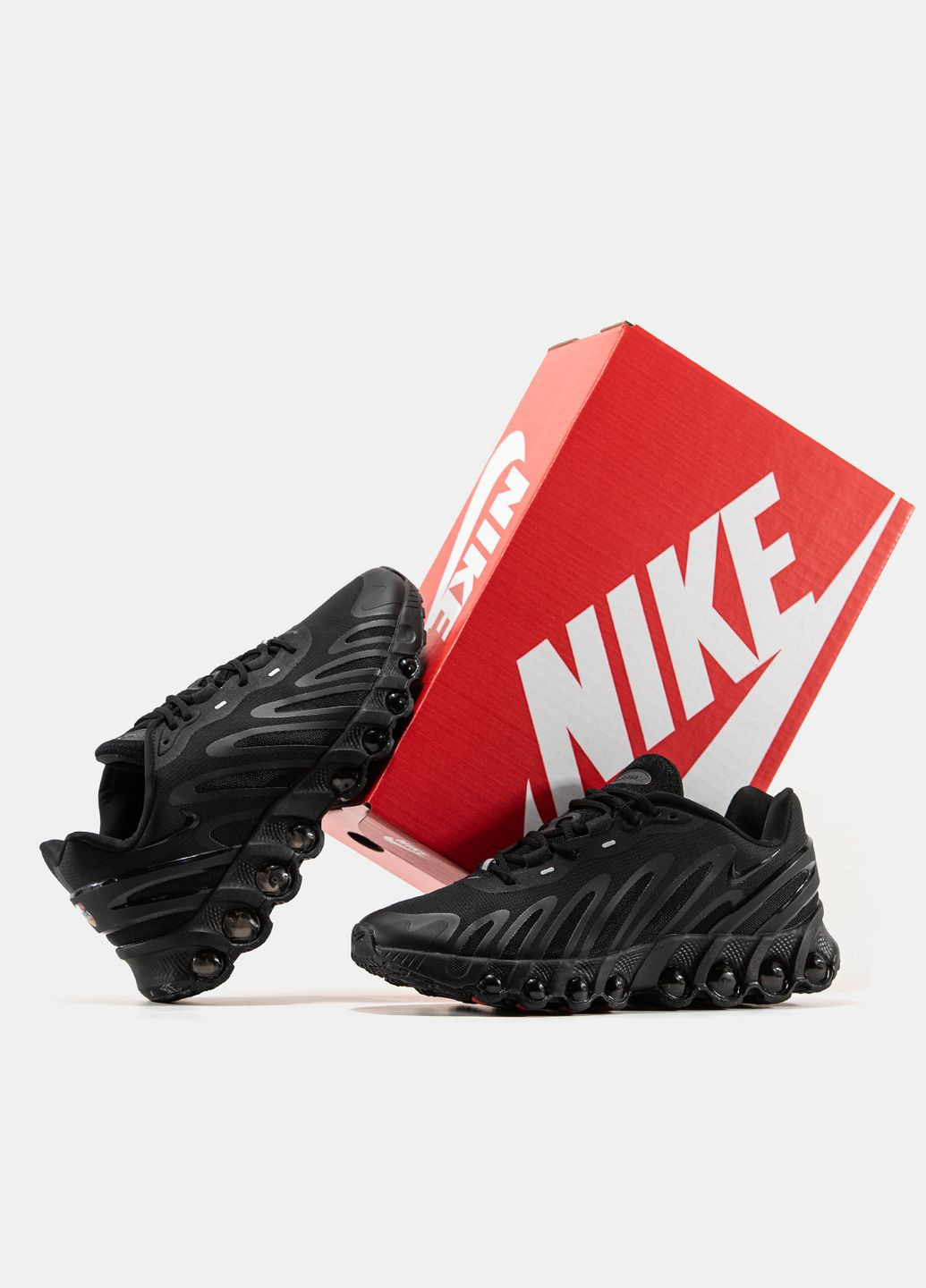 Черные демисезонные кроссовки мужские и женские nike air max dn8 black | найк аир макс дн8 черные No Brand