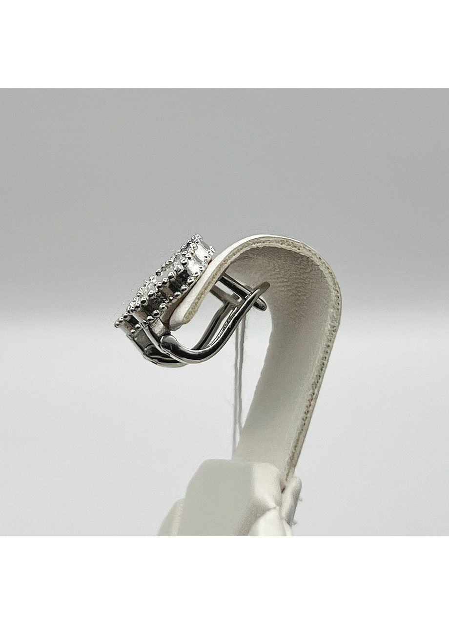 Серьги серебряные с перламутром "Клевер" 5,03 г No Brand (369736785)