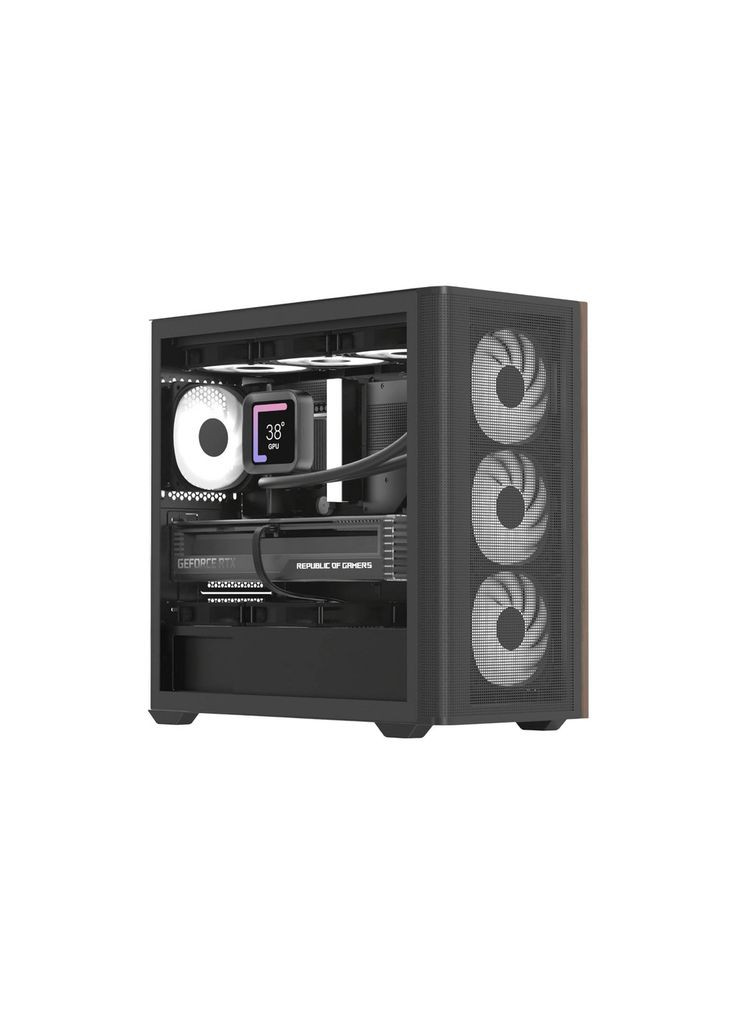 Корпус (m495909) Aerocool D301A-G-BK-v2 Black (369020266)