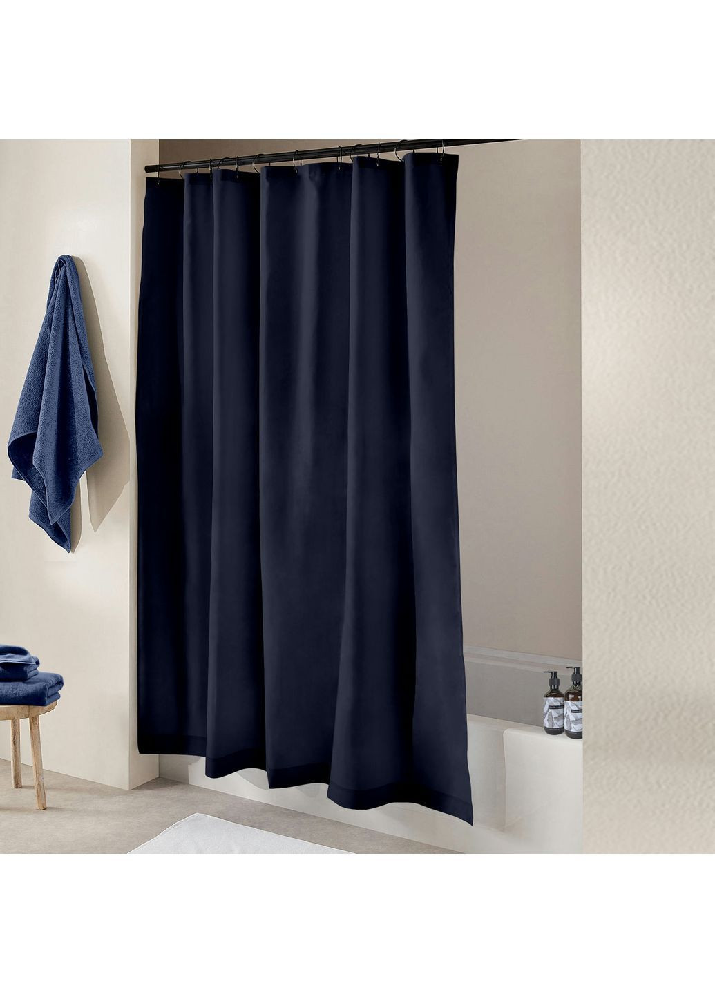 Шторка для душу та ванної STORMY 180x200 см Синій Cosas (372991149)