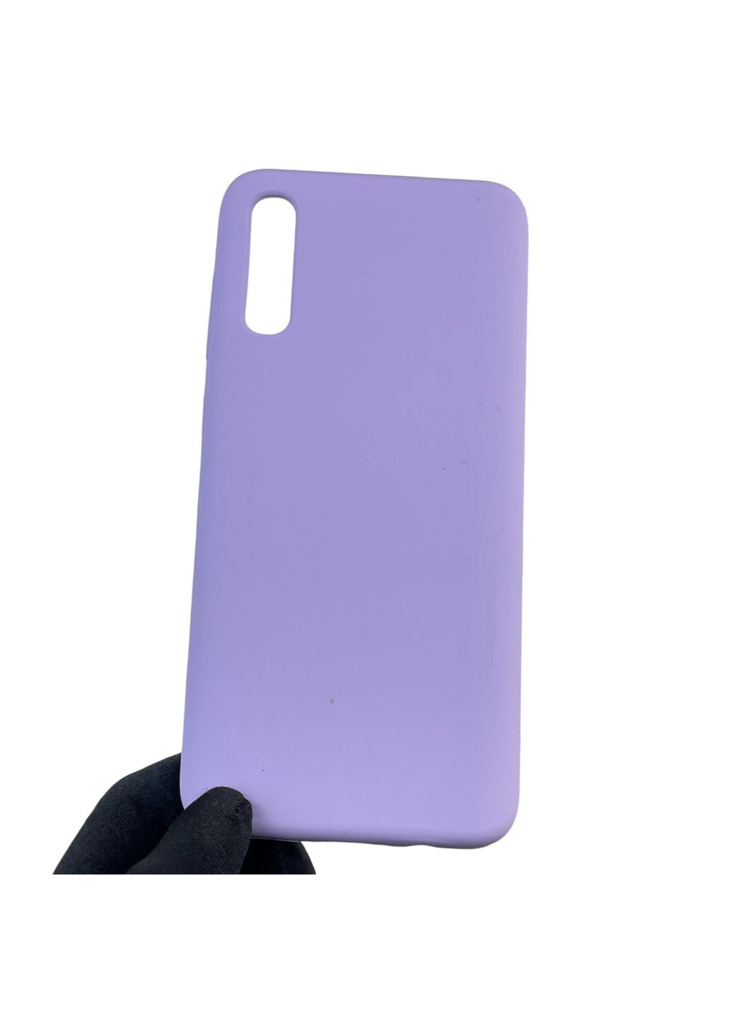 Чохол для Galaxy A70 (SM-A705F) силіконовий з мікрофіброю нековзний на самсунг а70 бузковий Samsung (366389385)