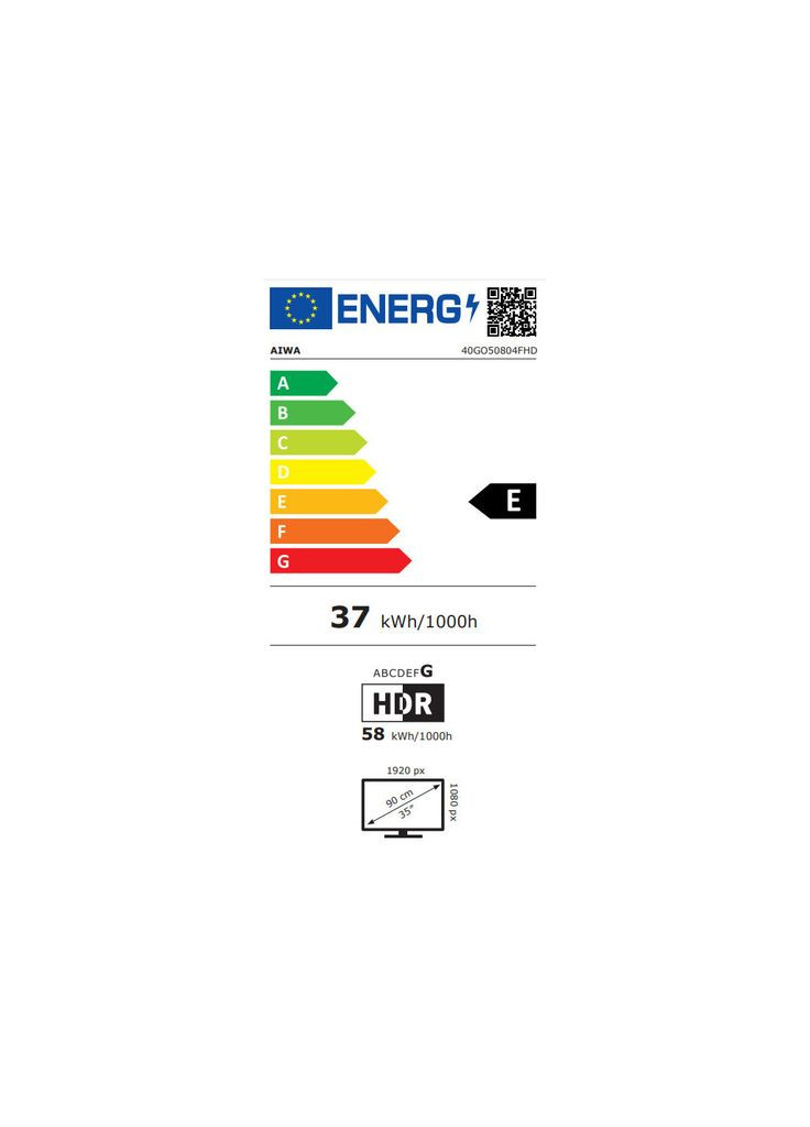 Телевізор (m455527) AIWA 40GO50804FHD (366881281)